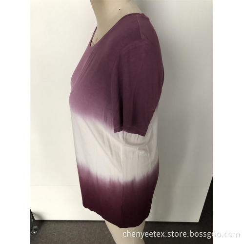 Gradient short sleeve top